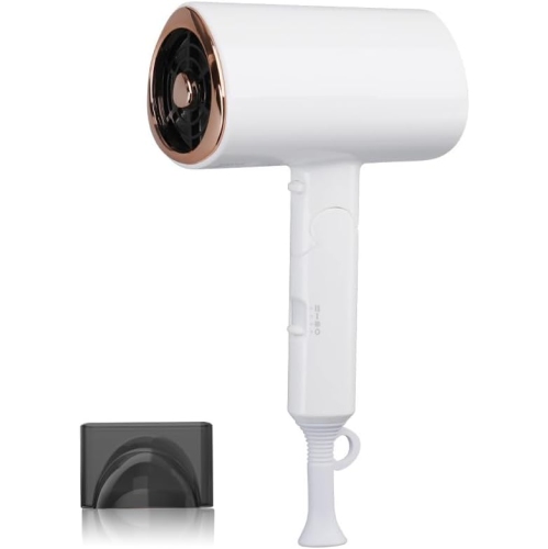 GREEN SCENIC  Hair Dryer, Strong Air Volume, Fast Drying, 57°C Constant Temperature, 3 Levels Of Adjustment - In White