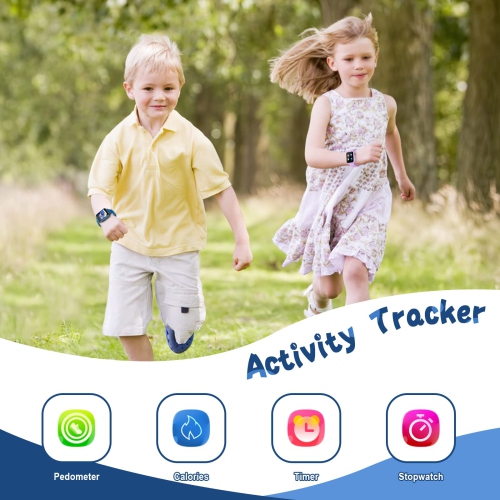 Kids Smart Watch for Boys Girls 6-12 with Pedometer Audio Book Camera Music Player Birthday