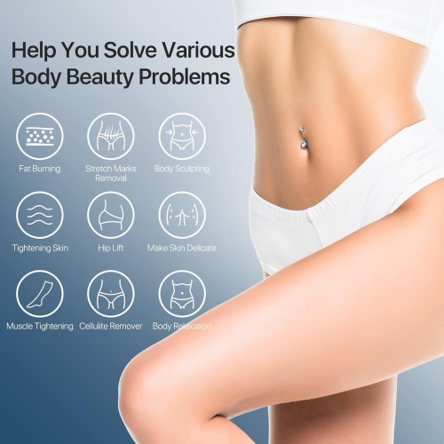 Slimming Abdomen Massager, Multi-function Body Massager, Rejuvenate, Firm Skin Human Skin Massager——White