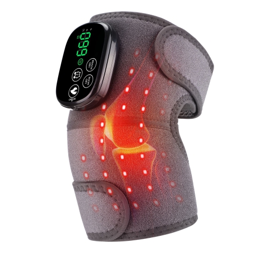 Red Light Therapy and Heating Knee Brace with Wireless Charging Controller. Red light therapy heating device for knee/elbow/shoulder pain relief.