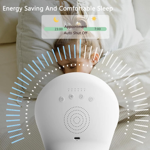 LED therapy light, portable full spectrum LUX light with 5 levels of brightness and 3 levels of color temperature, timer control, bionic sunlight