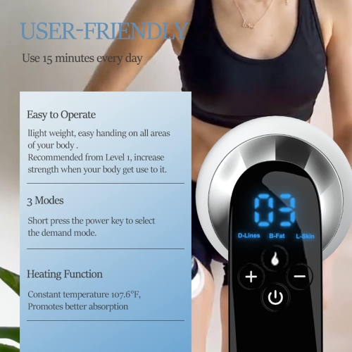 Body massager can be used to massage the body, body shaping, body relaxation and smooth skin folds