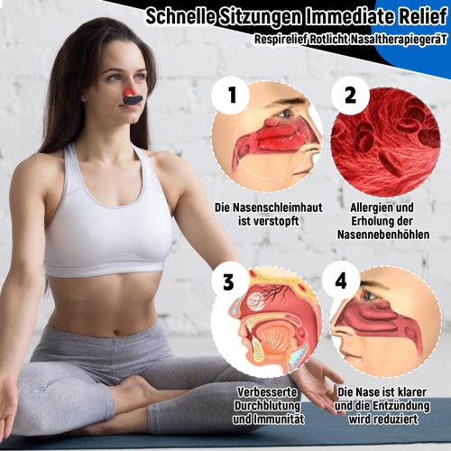 Red light nasal device Physical nasal sedation device Red light nasal device Nasal congestion elimination device