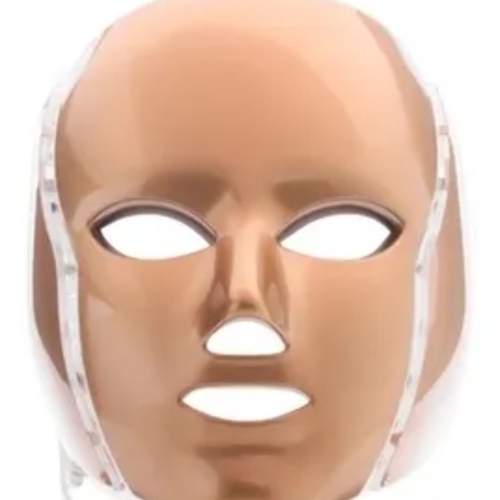 7-color LED light beauty instrument photon face and neck mask home whitening and tender skin beauty instrument - gold