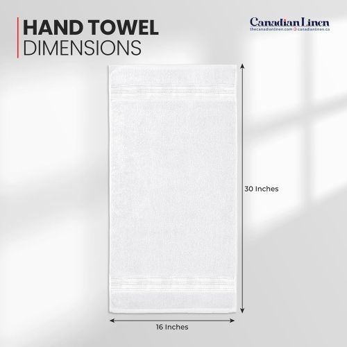 Grands essuie-mains en lin canadien, 16 x 30&nbsp;po, paq. 6, ensemble de serviettes légères en coton doux, séchage rapide pour hôtels, salon de