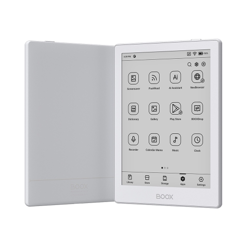 Boox GO 6&nbsp;: Lecteur électronique à encre noir et blanc de Kobo | 300 ppp | Android 11 | 32G | Éclairage avant 6&nbsp;po