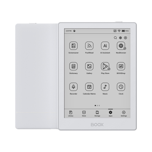 Boox GO 6&nbsp;: Lecteur électronique à encre noir et blanc de Kobo | 300 ppp | Android 11 | 32G | Éclairage avant 6&nbsp;po