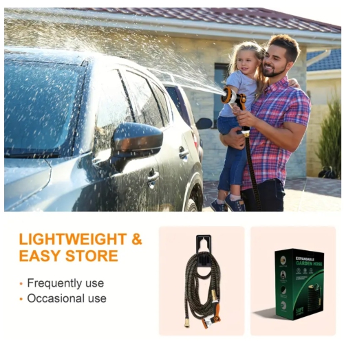 150FT. Garden Hose Expandable Water Hose Flexible Retractable Water Hose With 10 Function Spray Gun, Lightweight Retractable Long Hose,