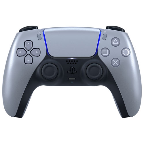 Remis à neuf - Manette sans fil DualSense de PS5 pour PlayStation 5 de Sony (argent sterling)