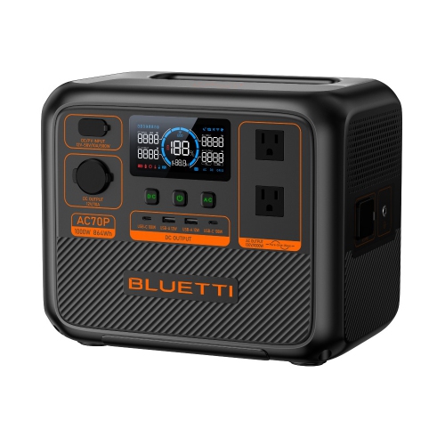 Bluetti AC70P 1000W 864Wh Portable Power Station