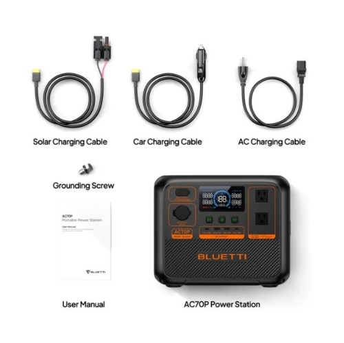 Bluetti AC70P 1000W 864Wh Portable Power Station