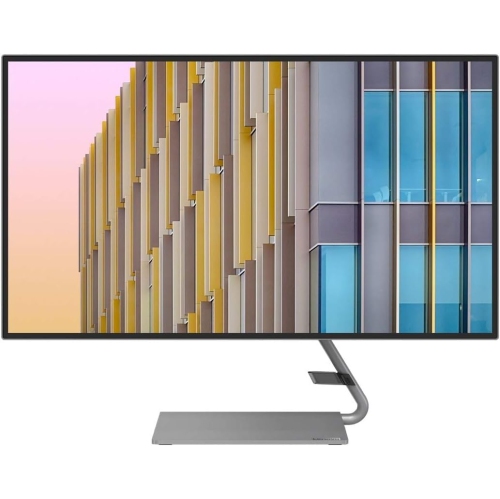 Brand New - Lenovo Q27h-10 27-Inch Monitor, QHD, IPS, LED Backlit, 16:9, AMD FreeSync, USB-C, 4-Side Borderless, 75Hz, 4ms Response Time, 66A7GCC2US