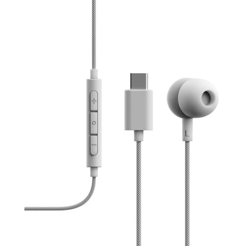 Écouteurs boutons avec fil essentiels V3 de Sudio Audio - Blanc