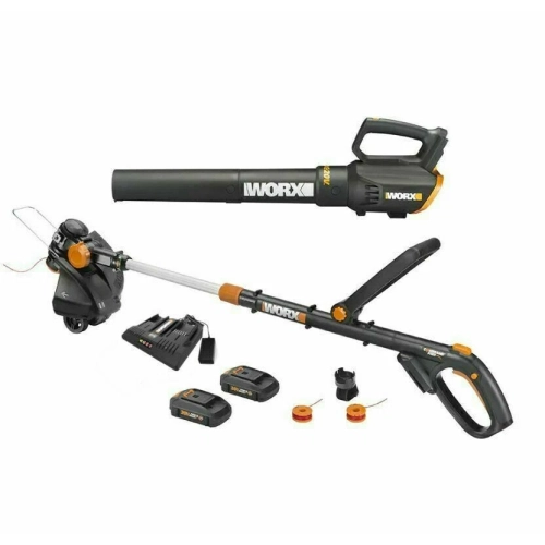 Chargeur à deux ports WORX GT WG930.2 20&nbsp;V GTWORX et souffleur à turbine + chargeur à deux ports
