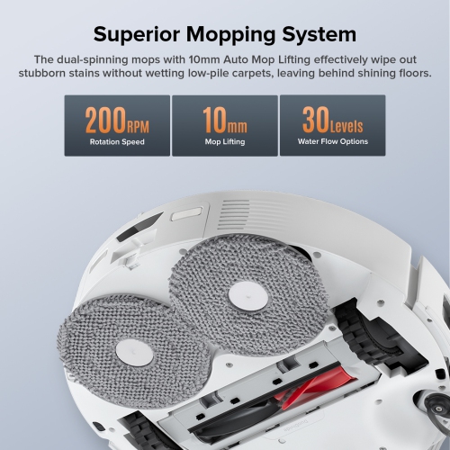 Roborock Qrevo Edge S5A Robot Vacuum and Mop, 17,000Pa, Zero-Tangling, FlexiArm Side Brush, Hot Water Mop Washing & Self-Cleaning, Warm Air Drying,