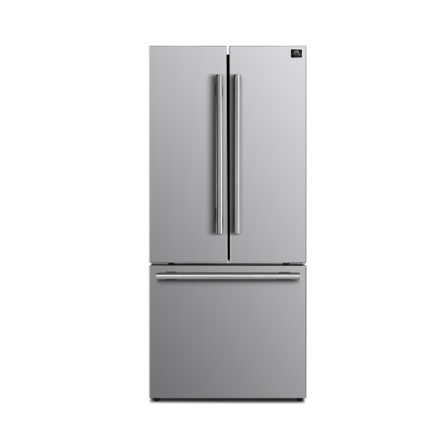 FORNO Premium 2-Piece Kitchen Bundle - Capriasca 30" Stainless Steel Range, Forno Gallipoli 30" French Door Refrigerator with Bottom Freezer 17.5 cu.