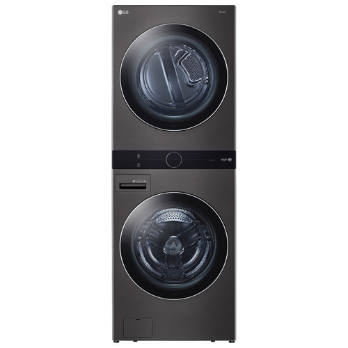 Image 1 of 1.. Open Box - LG WashTower 5.2 Cu. Ft. HE Steam Washer & 7.4 Cu. Ft. Dryer Laundry Centre - Black - Perfect Condition