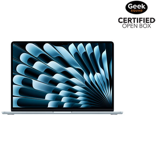 Open Box - Apple MacBook Air 15.3" w/ Touch ID (2025) - Sky Blue (Apple M4 / 16GB RAM / 256GB SSD) - English