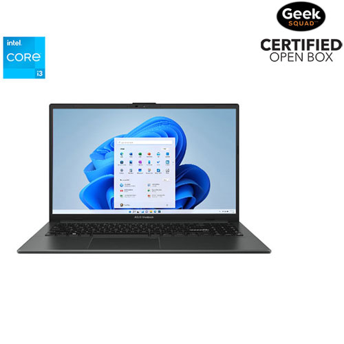 Open Box - ASUS Vivobook Go 15 15.6" Laptop - Mixed Black (Intel Core i3-N305/8GB RAM/512GB SSD/Windows 11)
