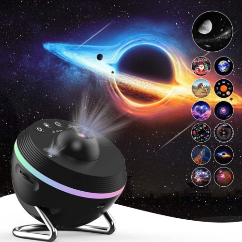 13 in 1 Rotatable Realistic Galaxy Star Projector Light HD Starry Sky Night Lamp for Adults Kid