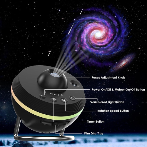 13 in 1 Rotatable Realistic Galaxy Star Projector Light HD Starry Sky Night Lamp for Adults Kid