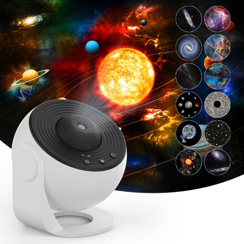 Galaxy Projector, LED Star Projector Night Light with Nebula,360 Degree Rotation,Timing,Mute Design,Filin Film Projection Effect