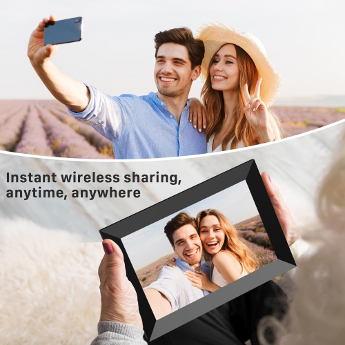 10" WiFi Digital Picture Frame HD IPS Touch Screen,Electronic Smart Photo Frame 32G,Instantly Share Photo/Video via Uhale App