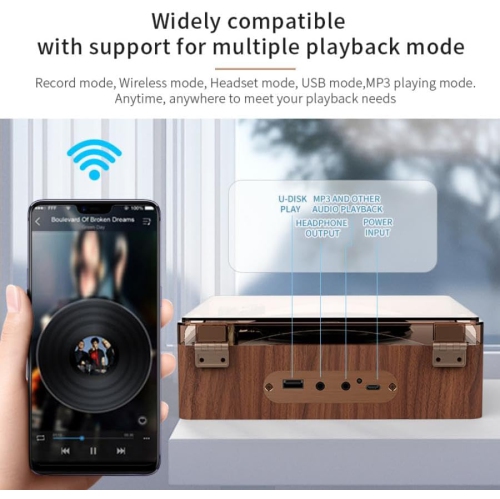 Portable CD Player,Retro CD Bluetooth Player with Dual Speakers for Home Car,Rechargeable Boombox CD Player