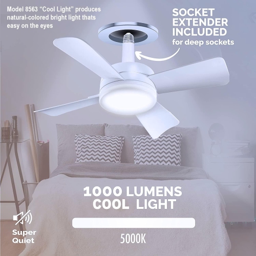 LED Fan Light Dimmable Smart Remote Control Ceiling Fan Lights