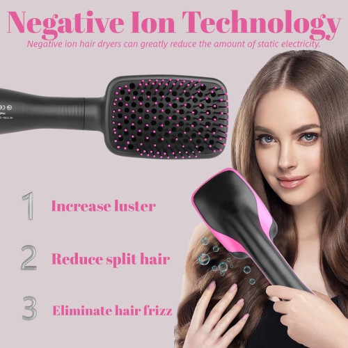 Hair Dryer Brush Blow Dryer Brush in One, 3 in 1 One Step Hair Dryer and Styler Hair Dryer Straightener Hot Air Brush Hair Styling Tool
