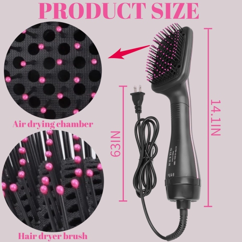 Hair Dryer Brush Blow Dryer Brush in One, 3 in 1 One Step Hair Dryer and Styler Hair Dryer Straightener Hot Air Brush Hair Styling Tool