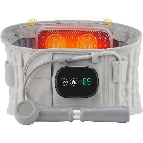 Lower Lumbar Support Back Brace Decompression Back Belt With 3 Heating Adjustable For Sciatica, Herniated Disc, Scoliosis Back Pain Relief