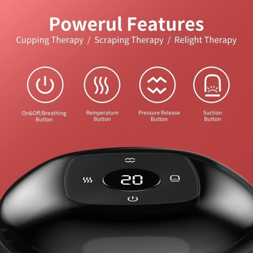 Smart Electric Cupping Massage Suction Vacuum Scraping Therapy Machine 12 Level
