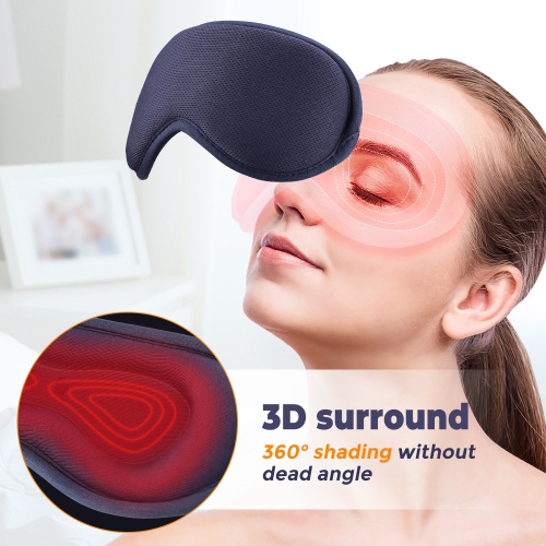 Masque chauffant électrique pour les yeux, compression chaude pour les yeux bouffants et sécheresse oculaire
