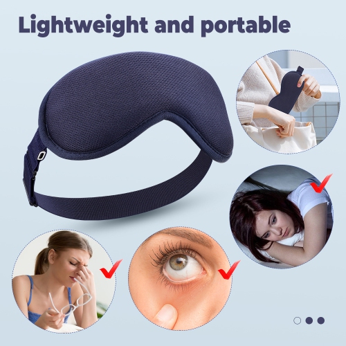 Masque chauffant électrique pour les yeux, compression chaude pour les yeux bouffants et sécheresse oculaire