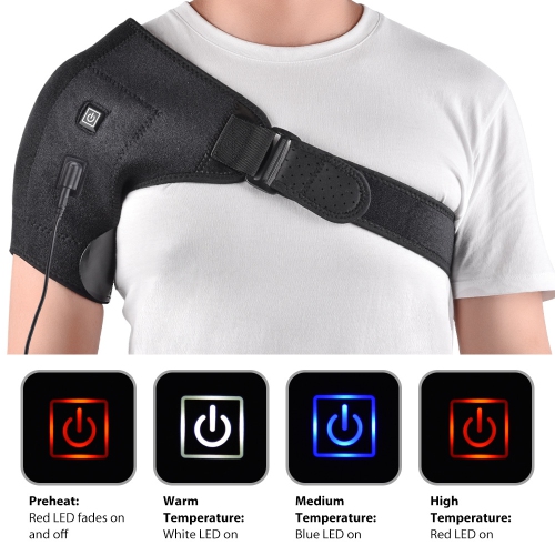 Electric Heating Shoulder Strap Hot Compress Shoulder Heat Therapy Pad Shoulder Back Breathable Strap