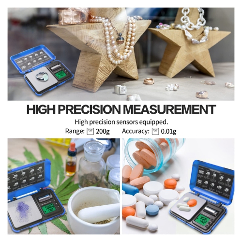 Scale Dual Unit and HD Display LCD Digital Pocket Scale,200g x 0.01g Gram Scale Digital Mini Scale