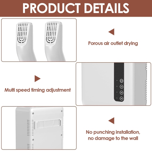 Séchoir à chaussures électriques , Cuire gants de séchage Machine de stérilisation Bottes Drier Protecteur de pied Déodorant Désodorisant pour