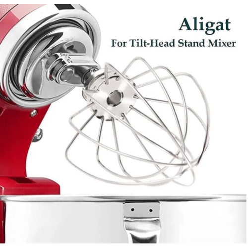 Fouet à 6 fils en acier inoxydable pour fouet KitchenAid, convient à KitchenAid de 4.5-5 pintes