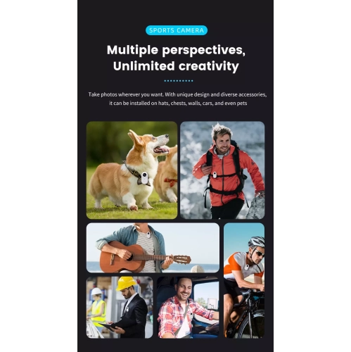 1080P thumb camera sports DV pet outdoor portable cycling pocket sports camera driving recorder - WIFI model + HD black thumb camera