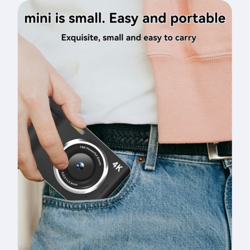FC001 Appareil photo numérique miniature 48&nbsp;Mpx Appareil photo reflex numérique portatif 2,8 pouces Écran IPS 4K Fonction d'enregistrement