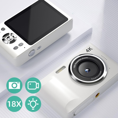 FC001 Appareil photo numérique miniature 48 Mpx Appareil photo reflex numérique portatif 2,8 pouces Écran IPS 4K Fonction d'enregistrement