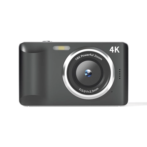 GREEN SCENIC  Fc001 48Mp Mini Digital Camera Portable Video Slr Camera 2.8 Inch Ips Screen 4K Recording Function Cmos Imaging - In Black