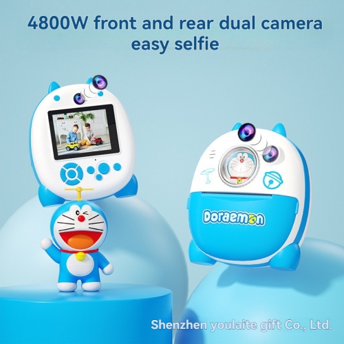 Doraemon Print Camera Birthday Gift Polaroid Camera HD Dual Camera Print Camera