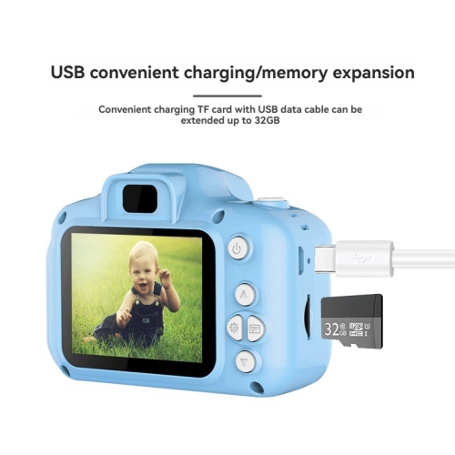 Appareil photo X200 Mini Toy pour enfants Cadeau du père Noël Petit appareil photo créatif