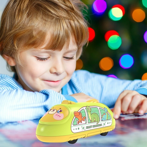 Children's inertia pull-back car toy - two-way high-speed train model