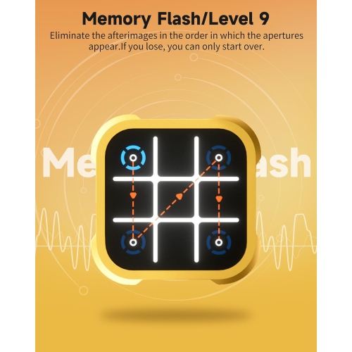 Jeu TIC-TAC-Toe, console de jeu éducative portative 4-en-1, jeu électronique tic-tac-toe pour améliorer la mémoire, jeu de voyage portatif pour