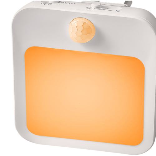 GREEN SCENIC  Intelligent Human Body Induction Night Light丨Abs+PC Material丨Human Body+Light Dual Induction丨Plug-In Bedroom Light丨Applicable To