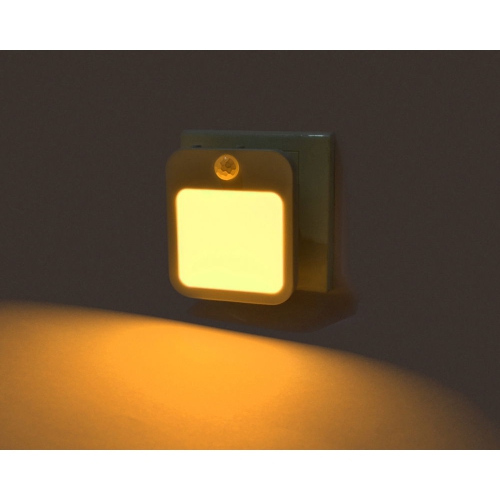 Intelligent human body induction night light丨ABS+PC material丨Human body+light dual induction丨Plug-in bedroom light丨Applicable to bedroom and study