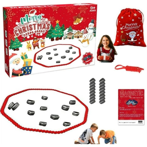 Christmas Magnetic Chess Game, Battle Magnetic Chess Game Stone Set, Magnetic Chess Board Game, Magnetic Chess Pieces Party Supplies, Total 20 Stone